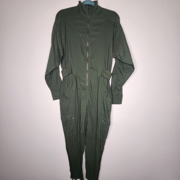 Athleta Green Lenox Parachute Jumpsuit 6 - Picture 6 of 9